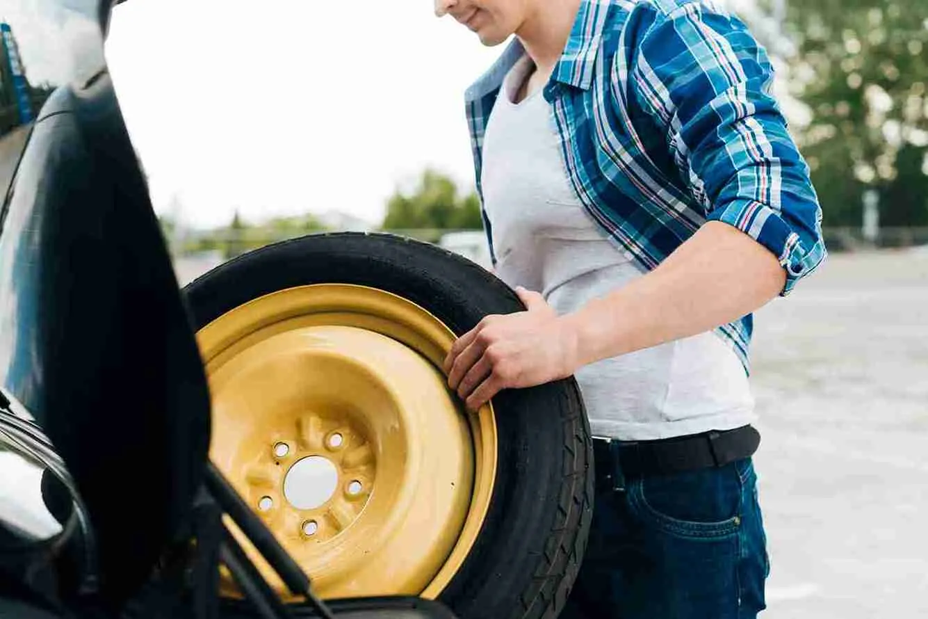 Spare wheel prepared for a vehicle